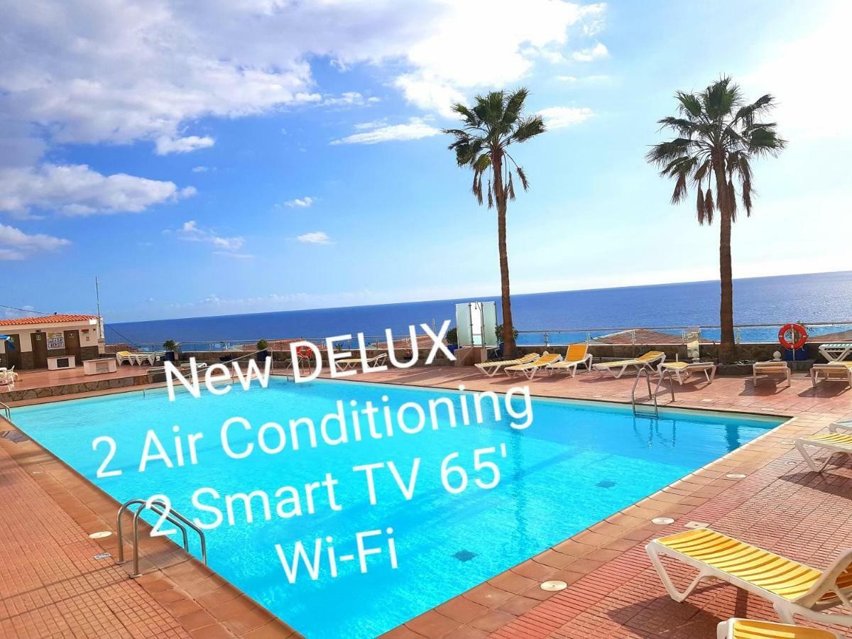 Deluxe Seaview-Sunsets !Transfe-R Inc! Pool,2Aircond,2Tv65",600Mb Dishwasher,,2 Beaches,Anfi-View Patalavaca Exterior foto